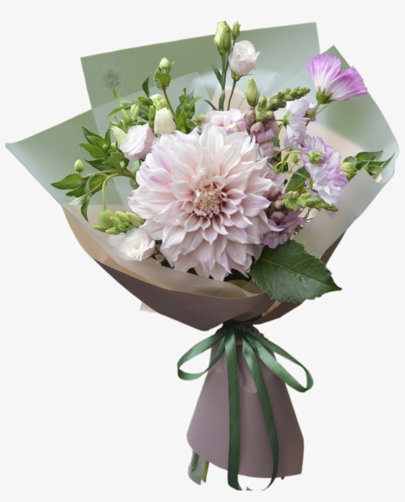 Bouquet With Dahlias Flower Shop Studio Flores - Bouquet, transparent png download