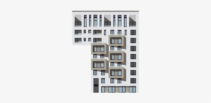 Apartment Building Png, transparent png download