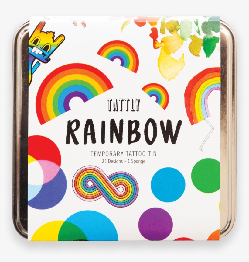 Rainbow Tattly Tin - Tattly, transparent png download