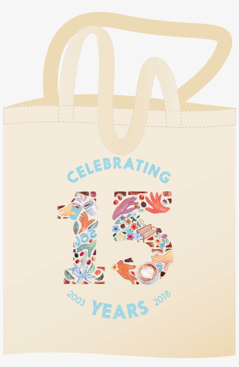 15th Anniversary Tote Bag - Tote Bag, transparent png download