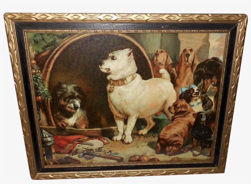 Landseer Chromolithograph Of Two, transparent png download