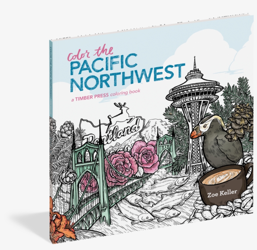 Color The Pacific Northwest: A Timber Press Coloring, transparent png download