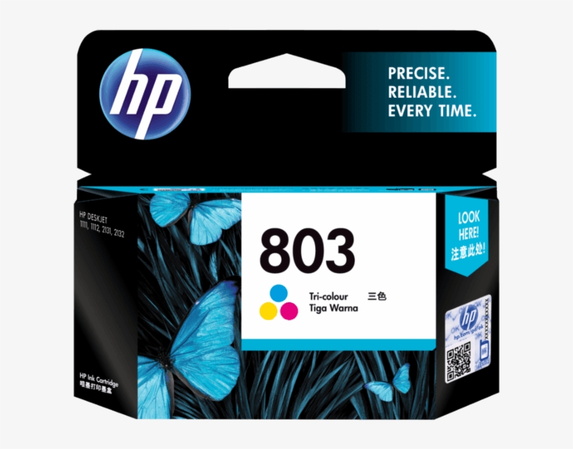 Center Facing - Hp 803 Colour Cartridge, transparent png download