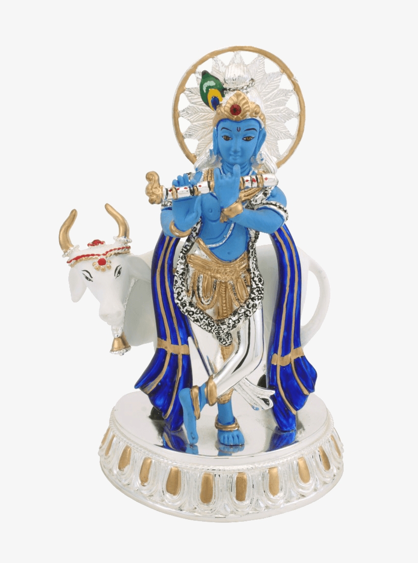 Blue Krishna Large - Figurine, transparent png download