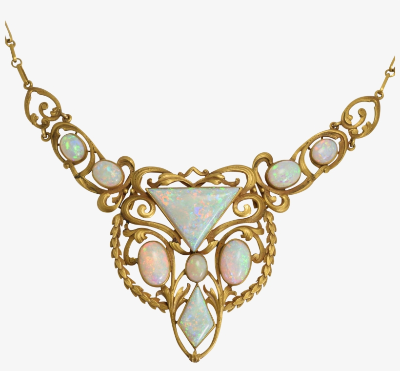 Art Nouveau, C - Necklace, transparent png download
