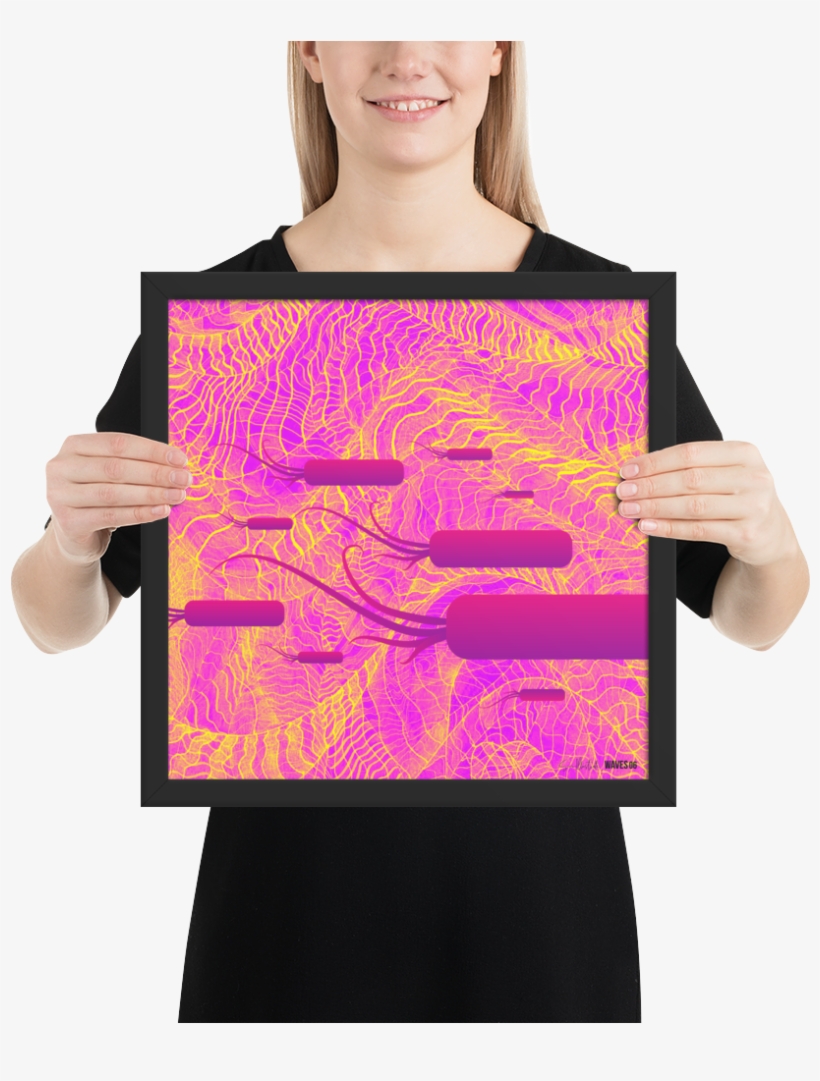 Waves-06 Mockup Person Person - Poster, transparent png download