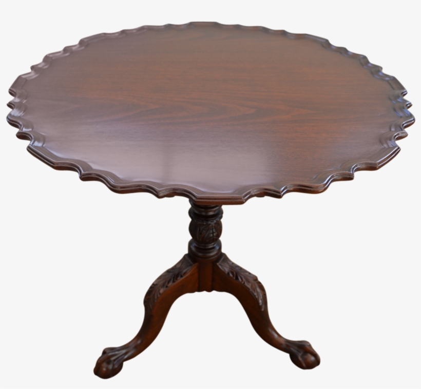 Vintage Pie Crust Swivel Tea Table Front - End Table, transparent png download