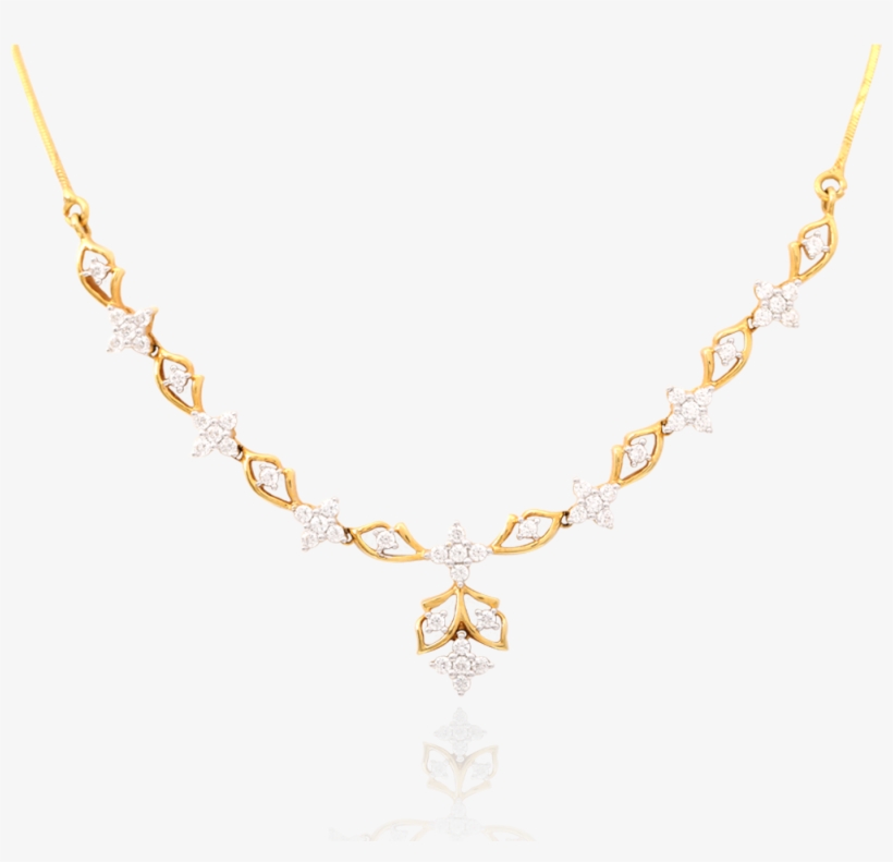 Spectacular Floral Diamond Necklace - Necklace, transparent png download