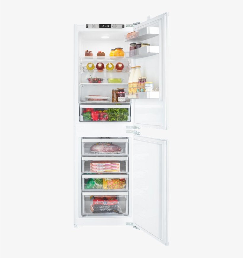 Built-in 50/50 Frost Free Fridge Freezer Gkfi5050 - Hotpoint Tdc 95 T1i W, transparent png download