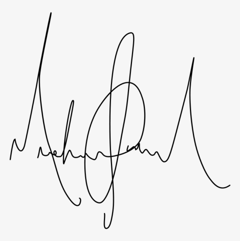 Michael Jackson Signature, transparent png download