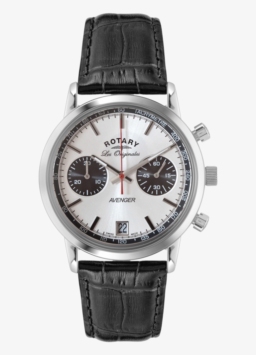 Rotary Men's Avenger Sport And Black Leather Strap - Rotary Les Originales Avenger, transparent png download