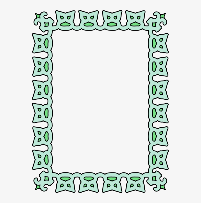 Picture Frames Decorative Arts Green Leaf Rectangle - Picture Frame, transparent png download