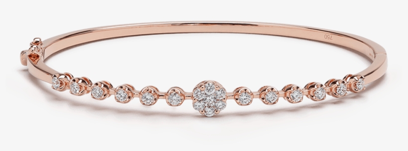 Rose Gold Bracelet - Bangle, transparent png download