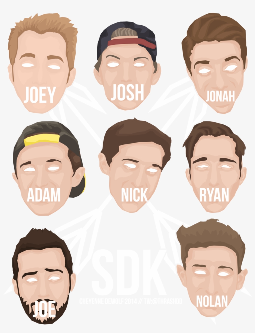 Sdk Heads Vector 2 Full White, transparent png download