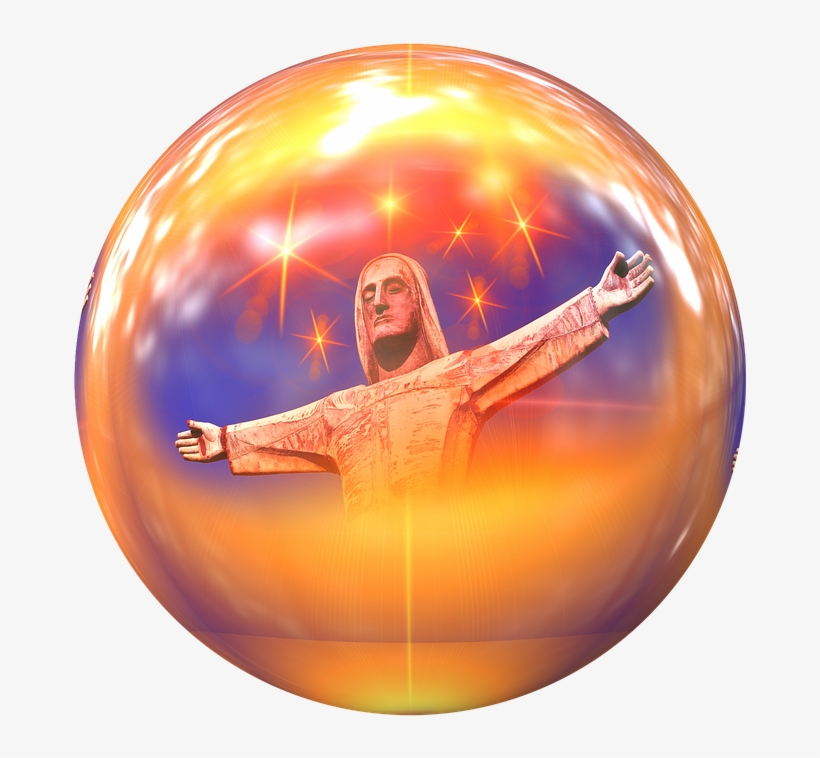 Jesus, Statue, Ball, About, Fig, Sculpture, Metal, - Jesus, transparent png download