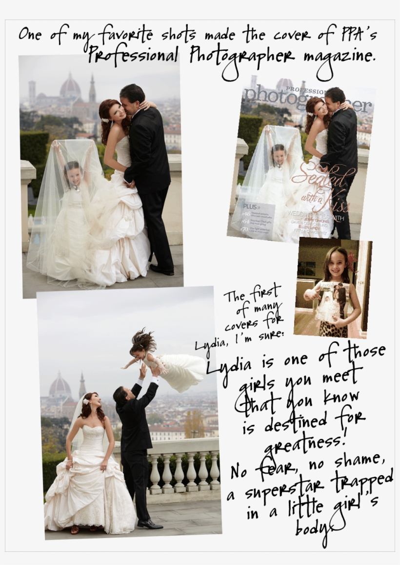 Bride & Groom With Daughter - Wedding Reception, transparent png download