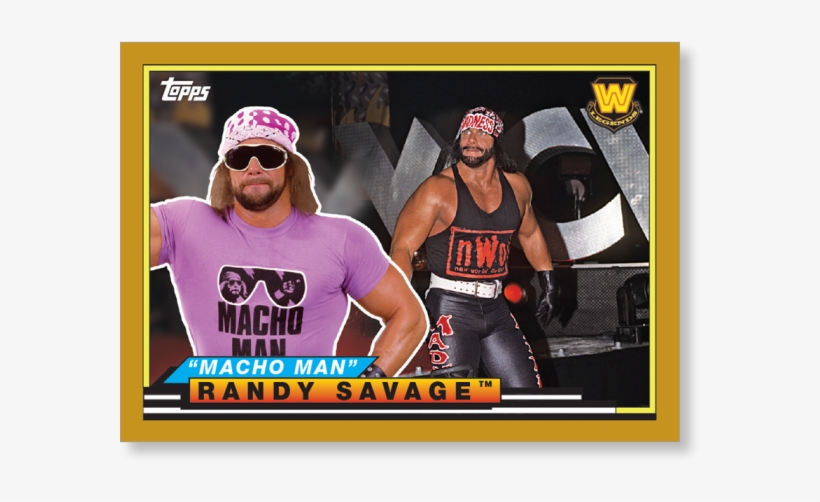 2018 Topps Wwe Heritage Macho Man Randy Savage - Macho Man Randy Savage Nwo, transparent png download