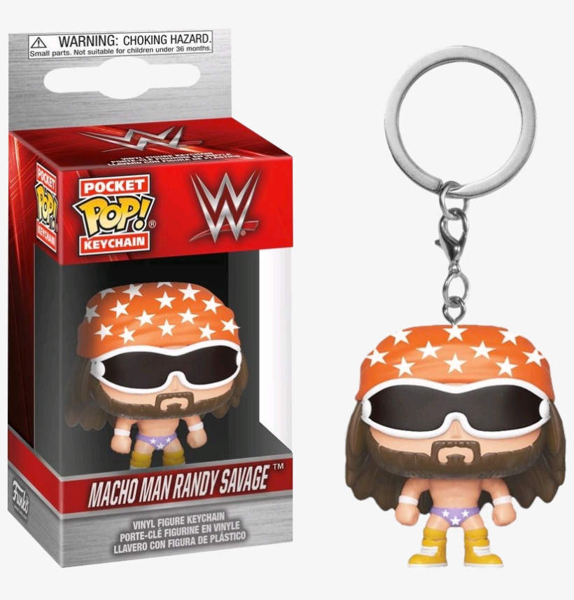 Macho Man Randy Savage Pocket Pop Keychain - Funko Pop Gato, transparent png download