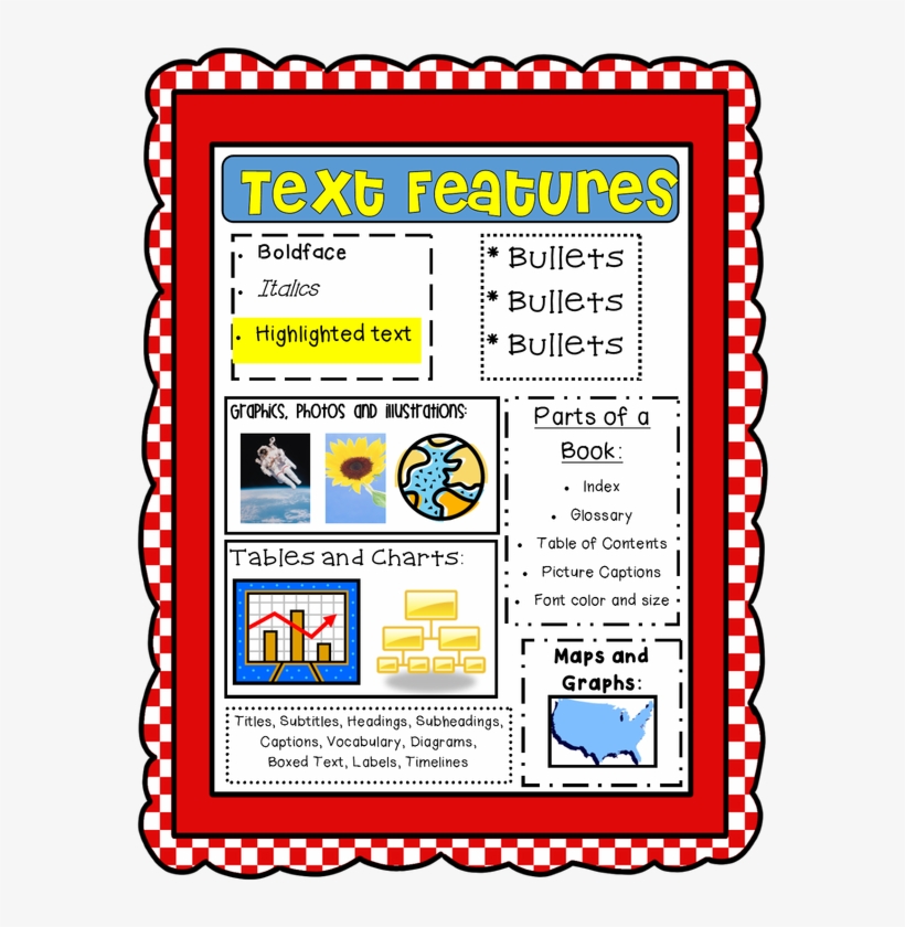 Picture - Text Features Kids, transparent png download