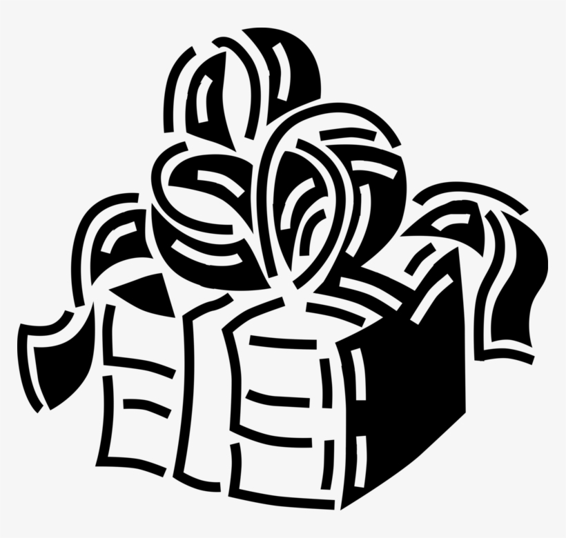 Vector Illustration Of Gift Wrapped Birthday, Anniversary,, transparent png download