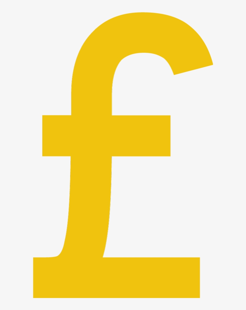 How Much Is It - Yellow Pound Sign, transparent png download