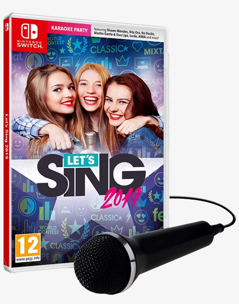 Lets Sing 2019 With 1 Mic - Let's Sing 2019 Switch, transparent png download