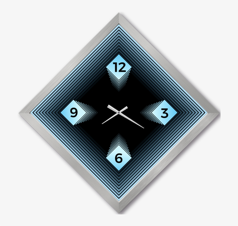 Stacked Squares Wall Clock - Cross, transparent png download