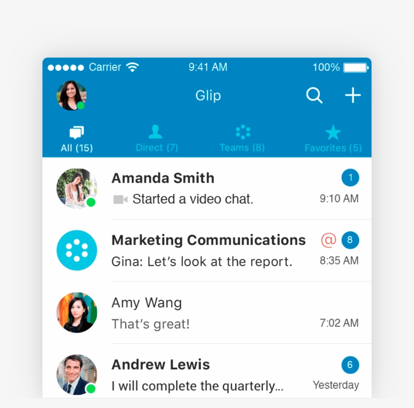 Team Messaging, Perfected - Glip, Inc., transparent png download