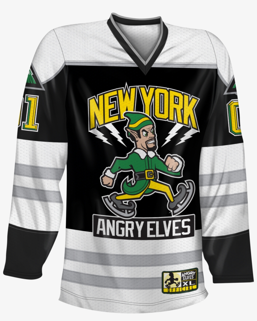 Elf Movie Miles Finch New York Angry Elves Hockey Jersey - Sports Jersey, transparent png download