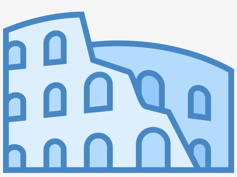 The Roman Colosseum Viewed From The Side, Long Abandoned, transparent png download