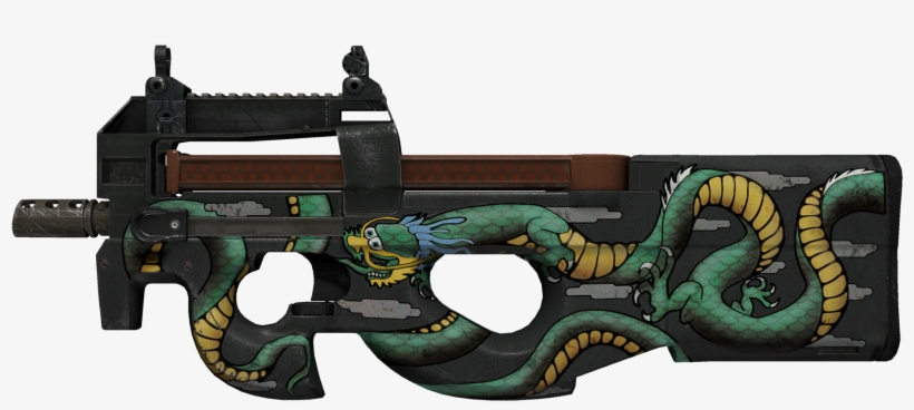 Top 6 Skins Súng Đắt Nhất Cs - Cs Go P90 Grim, transparent png download