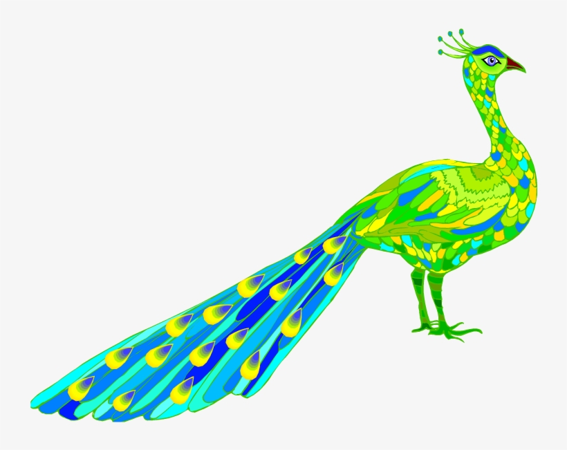 Free Peacock Clipart - Clip Art, transparent png download