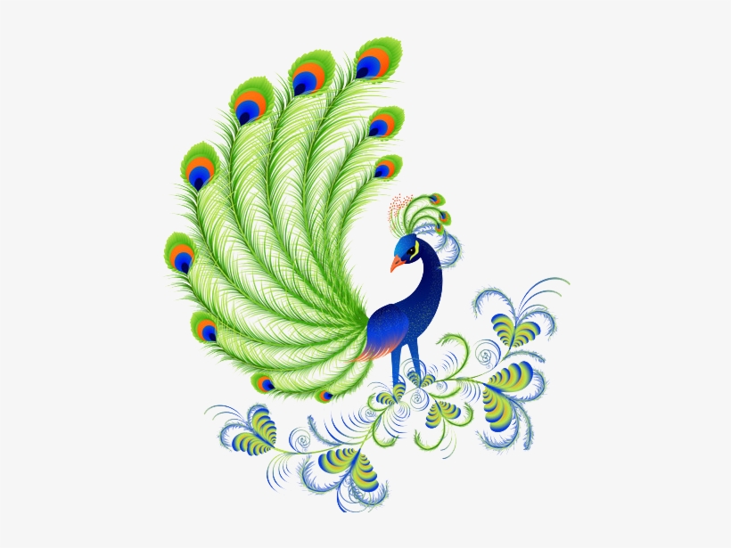 Peacock Picture In Cartoon Beautiful, transparent png download