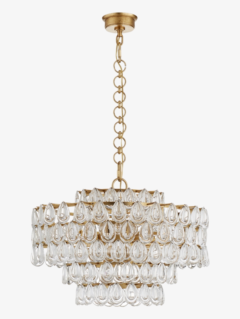 Liscia Chandelier In Gild With Crystal - Liscia Chandelier, transparent png download