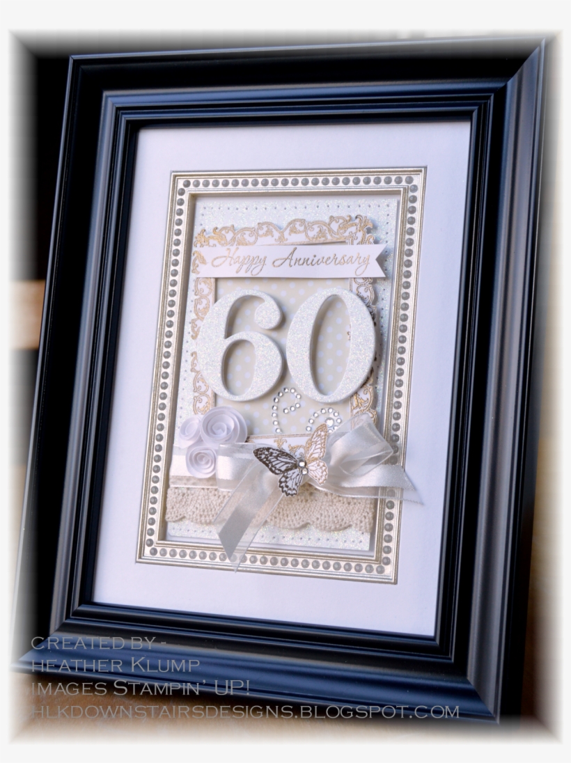 A Dazzling 60 Years Name Frame, Anniversary Ideas, - Picture Frame, transparent png download