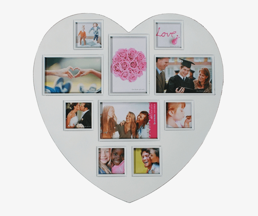 White Plastic Photo Frame - Valokuvakehys Kollaasi, transparent png download