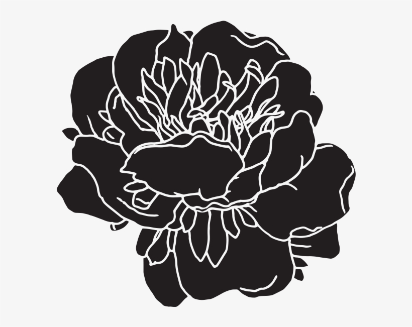 Chalk Couture Abstract Flower Reusable Transfer - Illustration, transparent png download