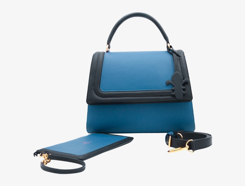 Gaby Mm Cuir Boetie Bleu Electrique - Messenger Bag, transparent png download