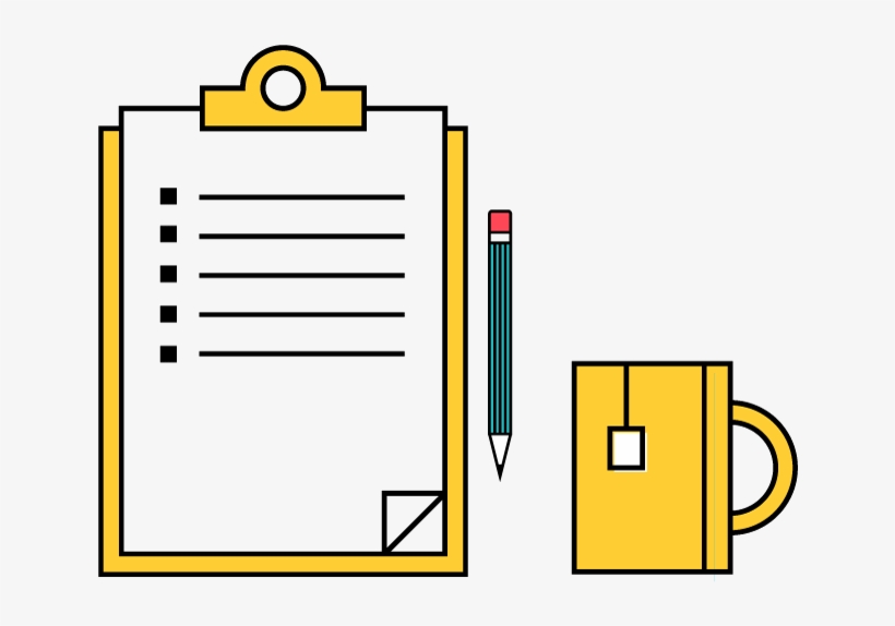 Checklist And Pencil Icon Symbolic Of Process Of Determining - Diagram, transparent png download