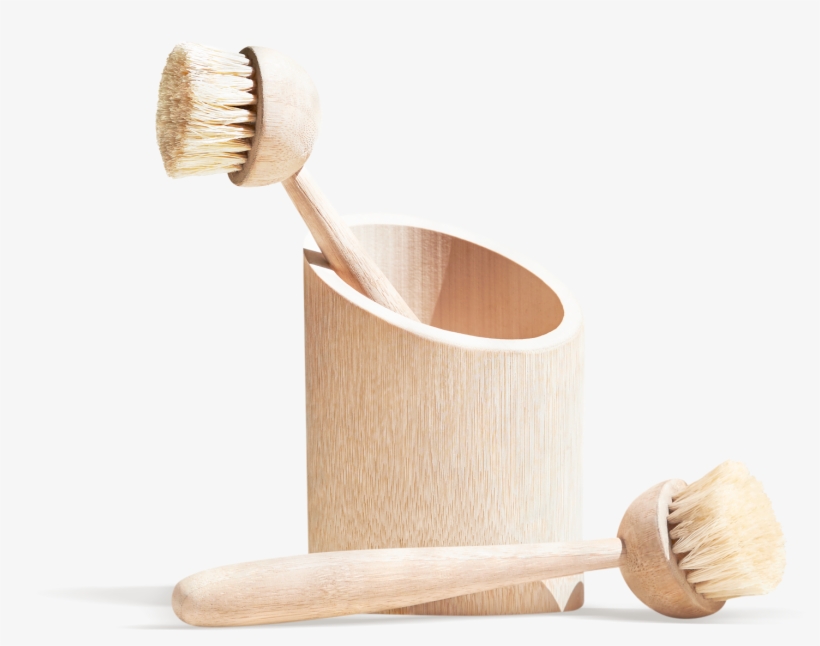 Yesēco Bamboo & Sisal Fibre Dish Brush Removable Head - Brush, transparent png download