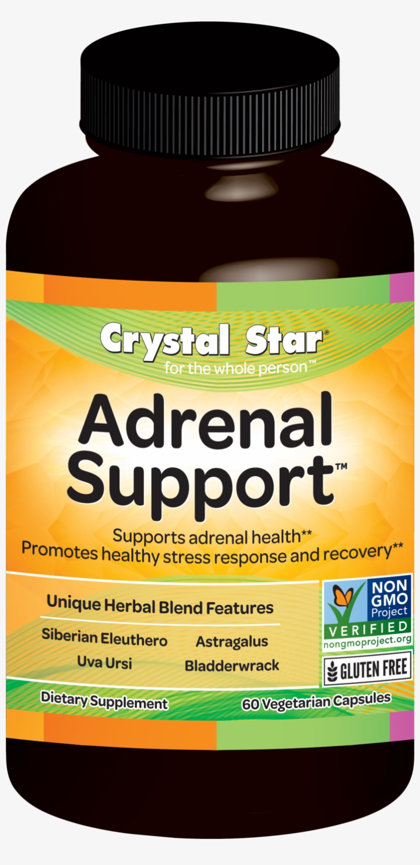 Crystal Star Capsule Adrenal Support 60 Nov18 - Breathe Easy Capsules, transparent png download