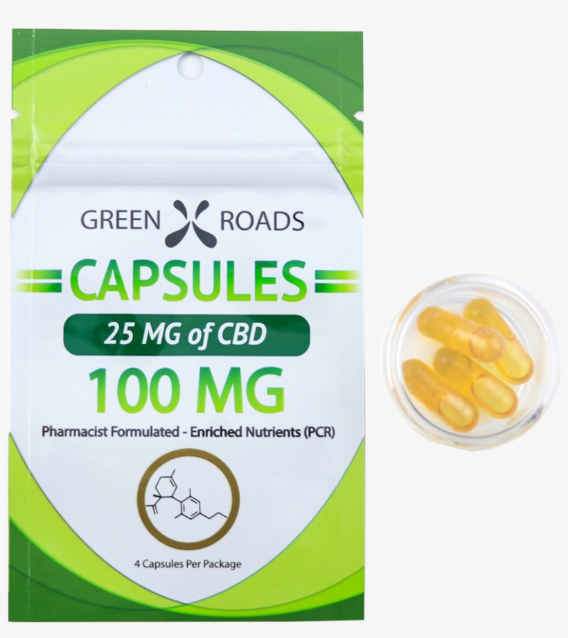 Cbd Capsules By Green Roads™ - Pill, transparent png download