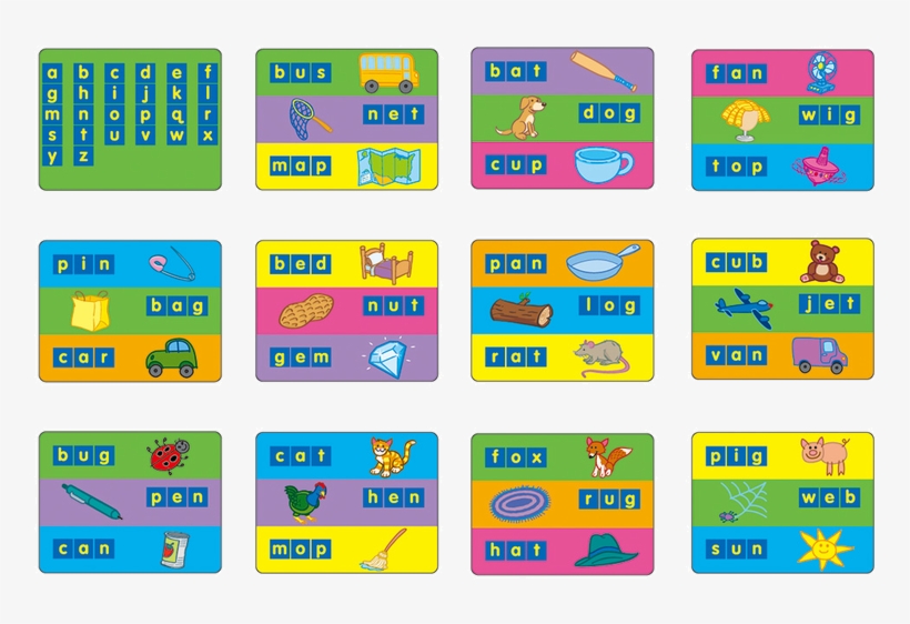 Work Cards For Word Building Center - Letter, transparent png download