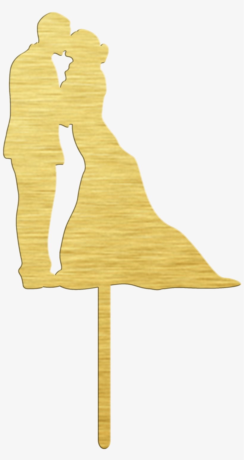 Wedding Couple Cake Topper - Illustration, transparent png download