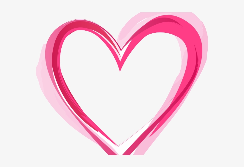 Pink Heart Image - Heart, transparent png download