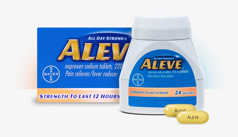 Find Pain Relief With Aleve Gelcaps - Aleve Gelcaps, transparent png download