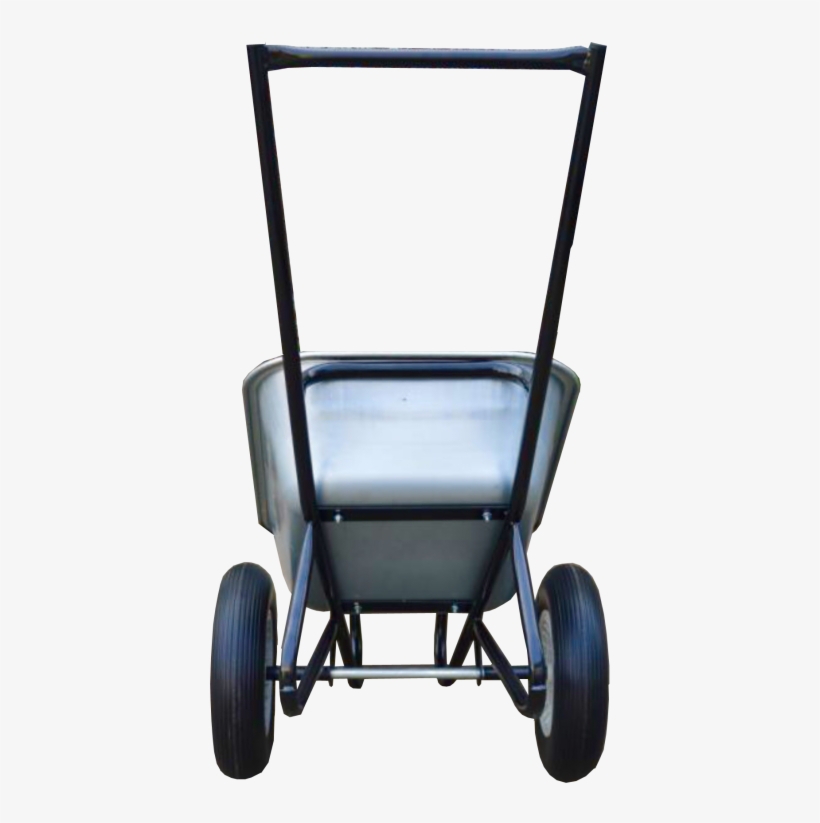Sale 100l Galvanised Wheelbarrow With Handlebar And - Wheelbarrow, transparent png download