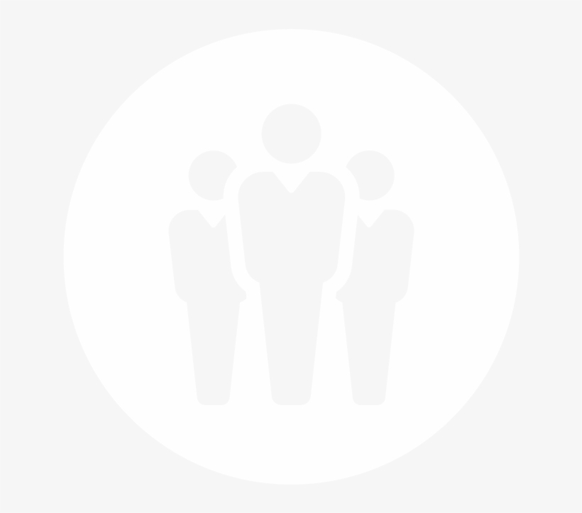 Icon Attendees Big White - Silhouette, transparent png download
