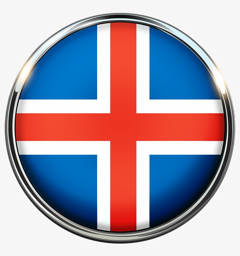 Iceland Flag Europe - Logo Islande, transparent png download