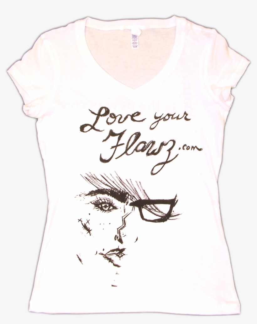 Caitlin Crosby Ladies White Tee - Blouse, transparent png download